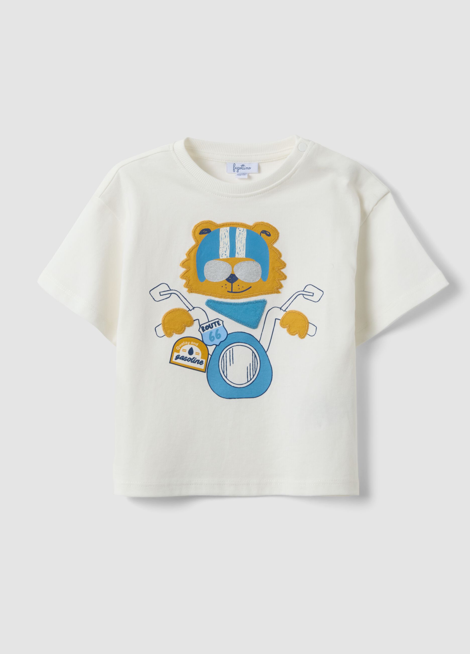 White short-sleeve pure cotton T-shirt