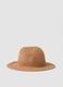 Panama hat in pure brown paper fabric_0