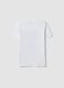 White pure cotton jersey T-shirt with puppy print, regular fit_5