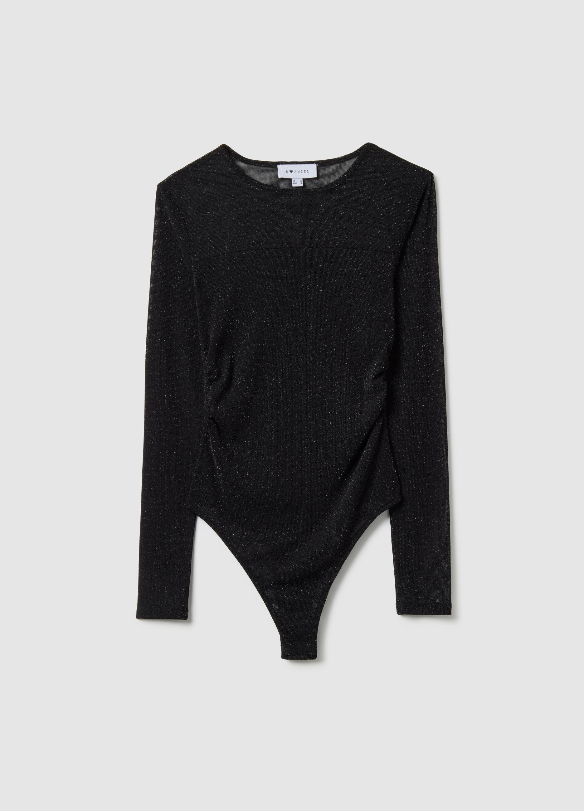 Black body without cups regular fit with transparencies