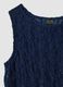 Blue stretch-fabric tank top_5