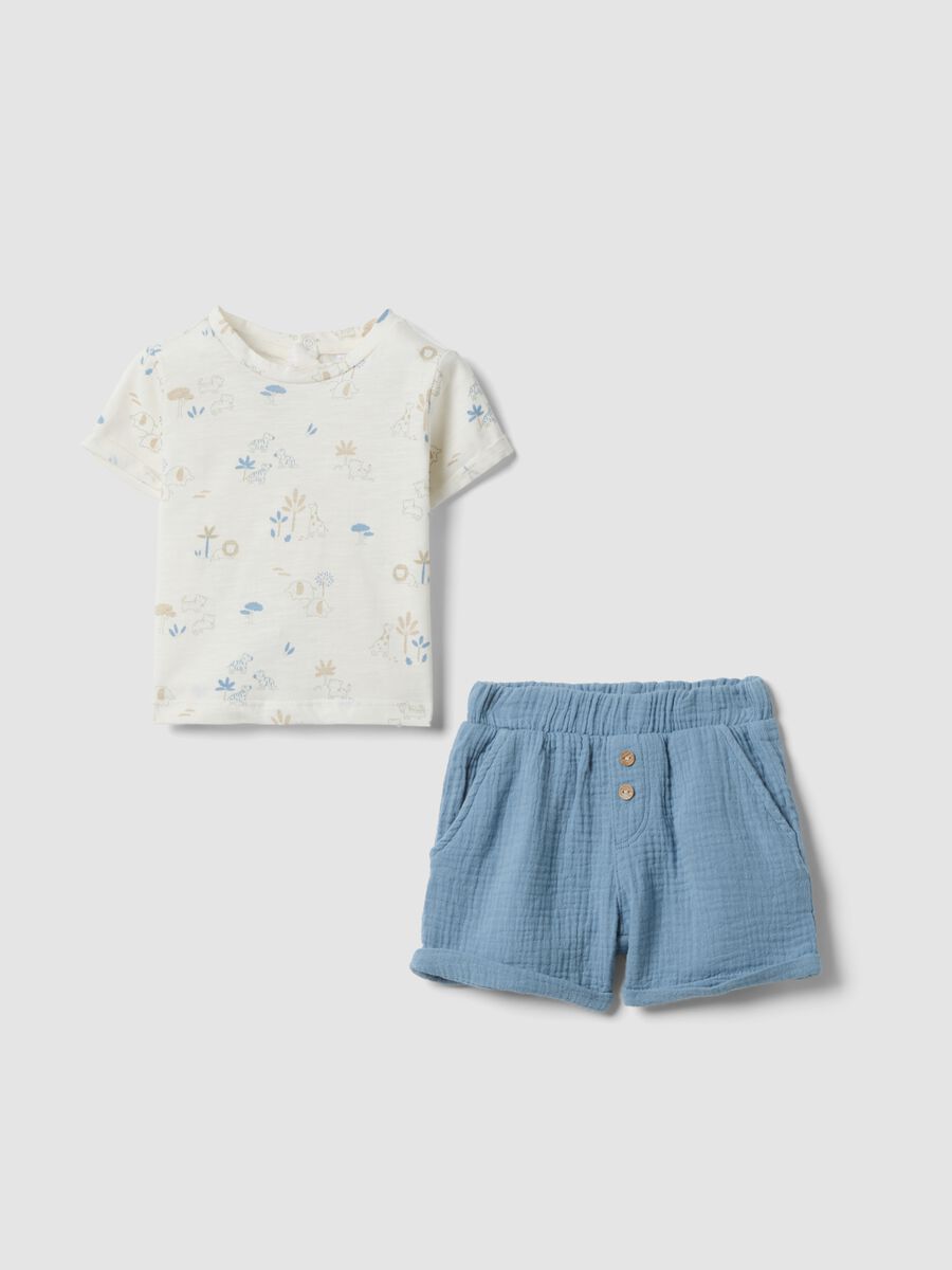 Multicolour pure cotton newborn set regular fit with prints_0