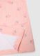 Girl's regular fit pure cotton pink bathrobe with designs_2