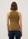 Yellow glitter top regular fit with thin straps_3