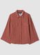 Camicia in misto viscosa e lino a righe bianche e rosse regular fit_4