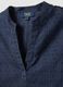Blue pure cotton regular fit blouse with deep V transparency_5