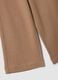 Pantaloni culotte marroni in puro cotone organico per bambina_3
