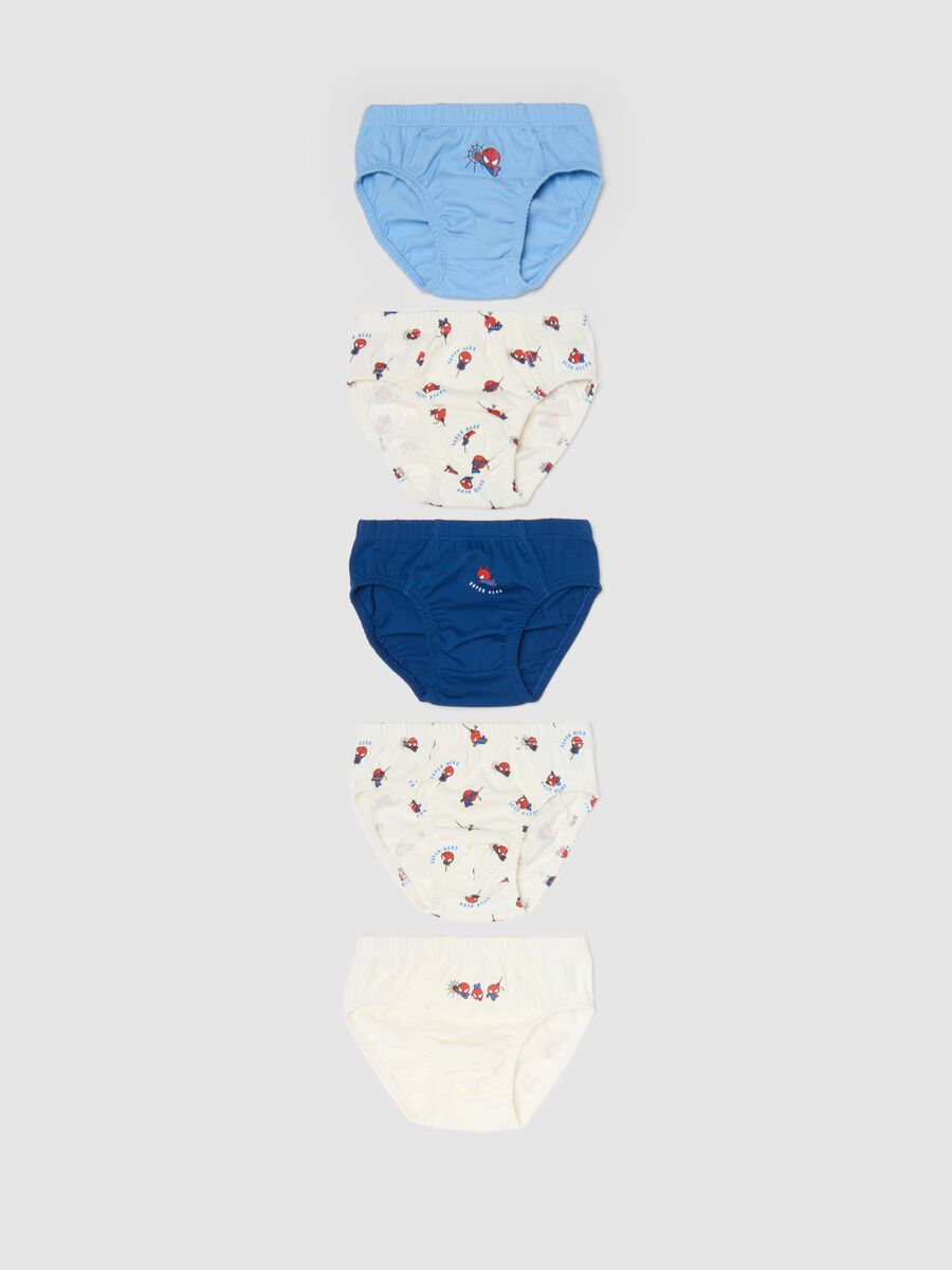 Multipack of pure cotton multicolour regular fit briefs for babies_0