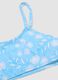 Girls&rsquo; light blue floral print bikini_2