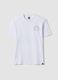 White pure cotton short-sleeve T-shirt, relaxed fit with print_4