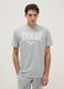 Grey pure cotton regular fit T-shirt with Everlast logo_0