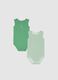 Sleeveless multicolour cotton baby bodysuit twin-pack_0