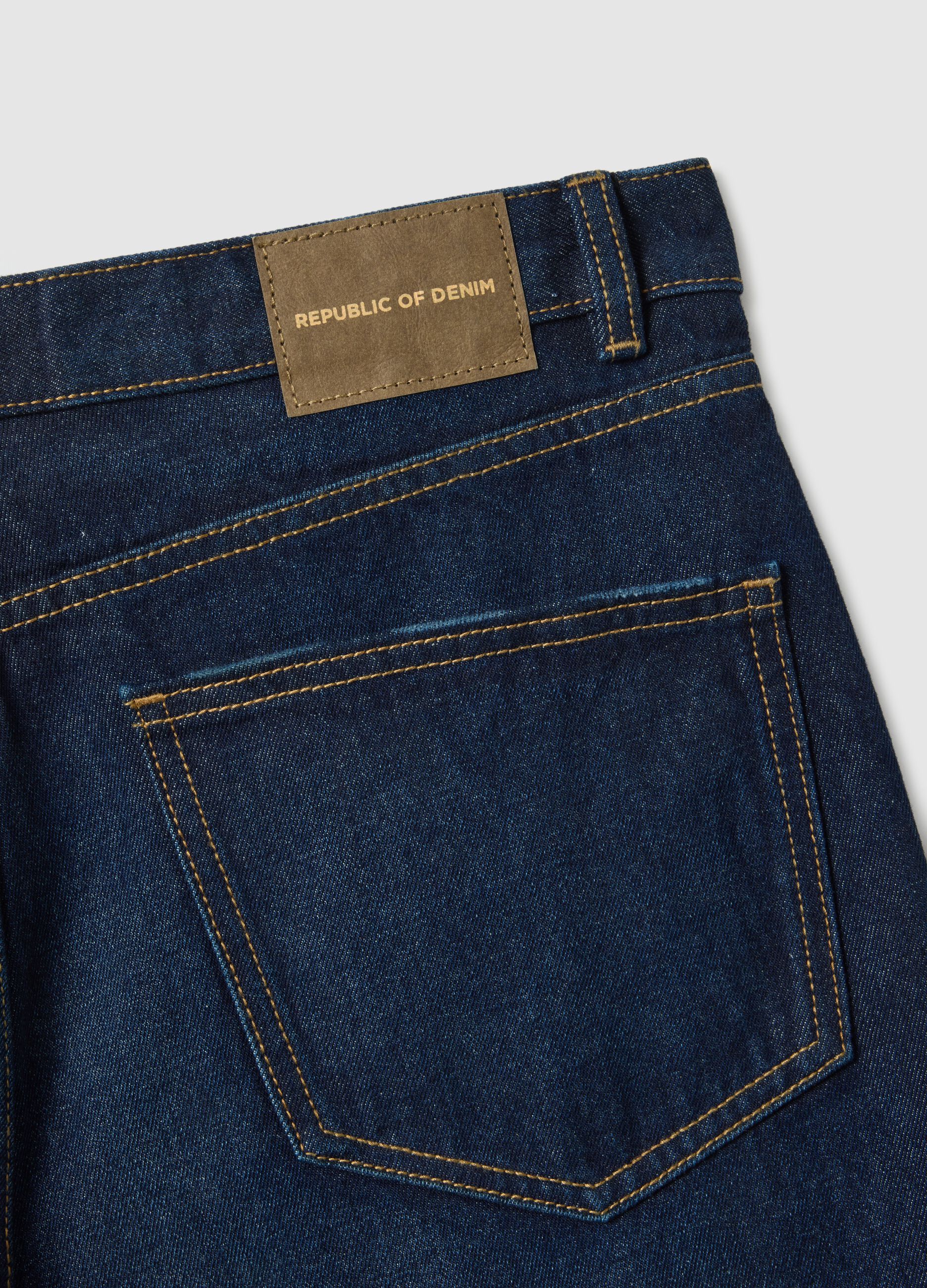 Blue Regular Fit Pure Cotton Jeans