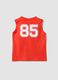 Red 100% cotton Super Mario Bros print vest top for boys_1