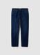 Dark blue slim-fit jeans in a cotton-viscose blend_0