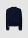 Blue viscose-blend top with polo collar, regular fit_5