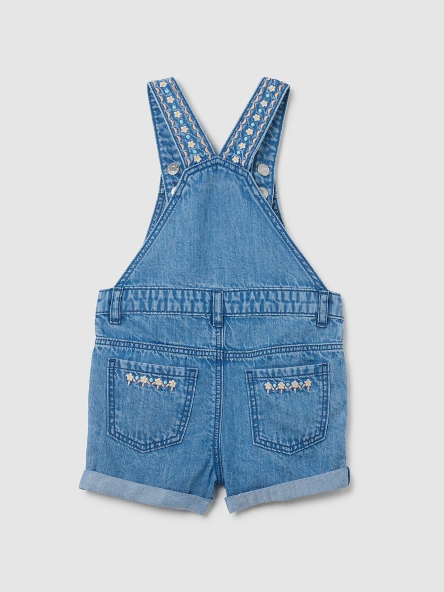 Girls&rsquo; regular fit dungaree shorts_1