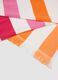 Multicolour pure cotton striped beach towel with fringes_1