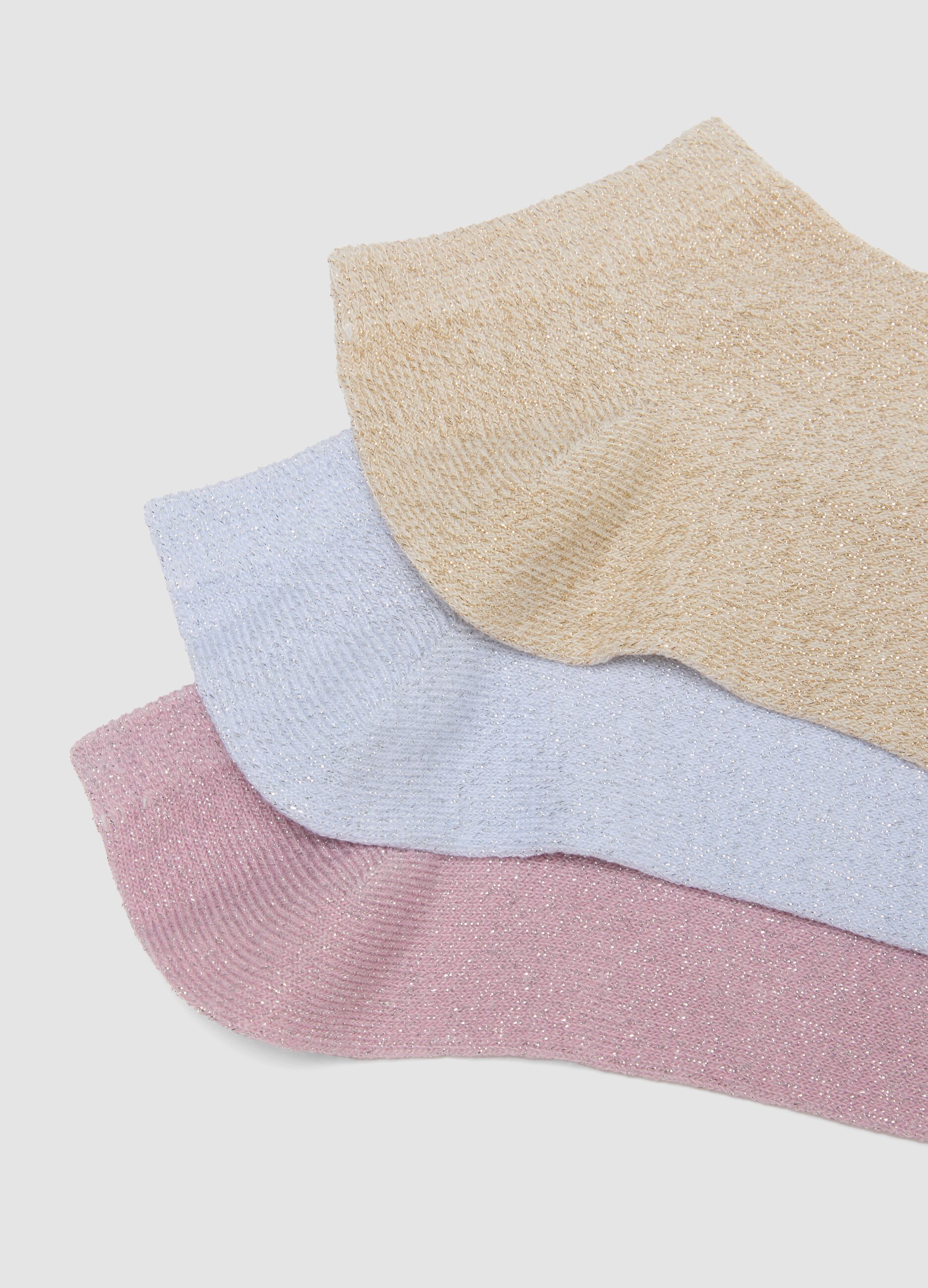 Five-pack of pink organic cotton socks