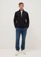 Regular fit blue denim jeans with elastic waistband_0