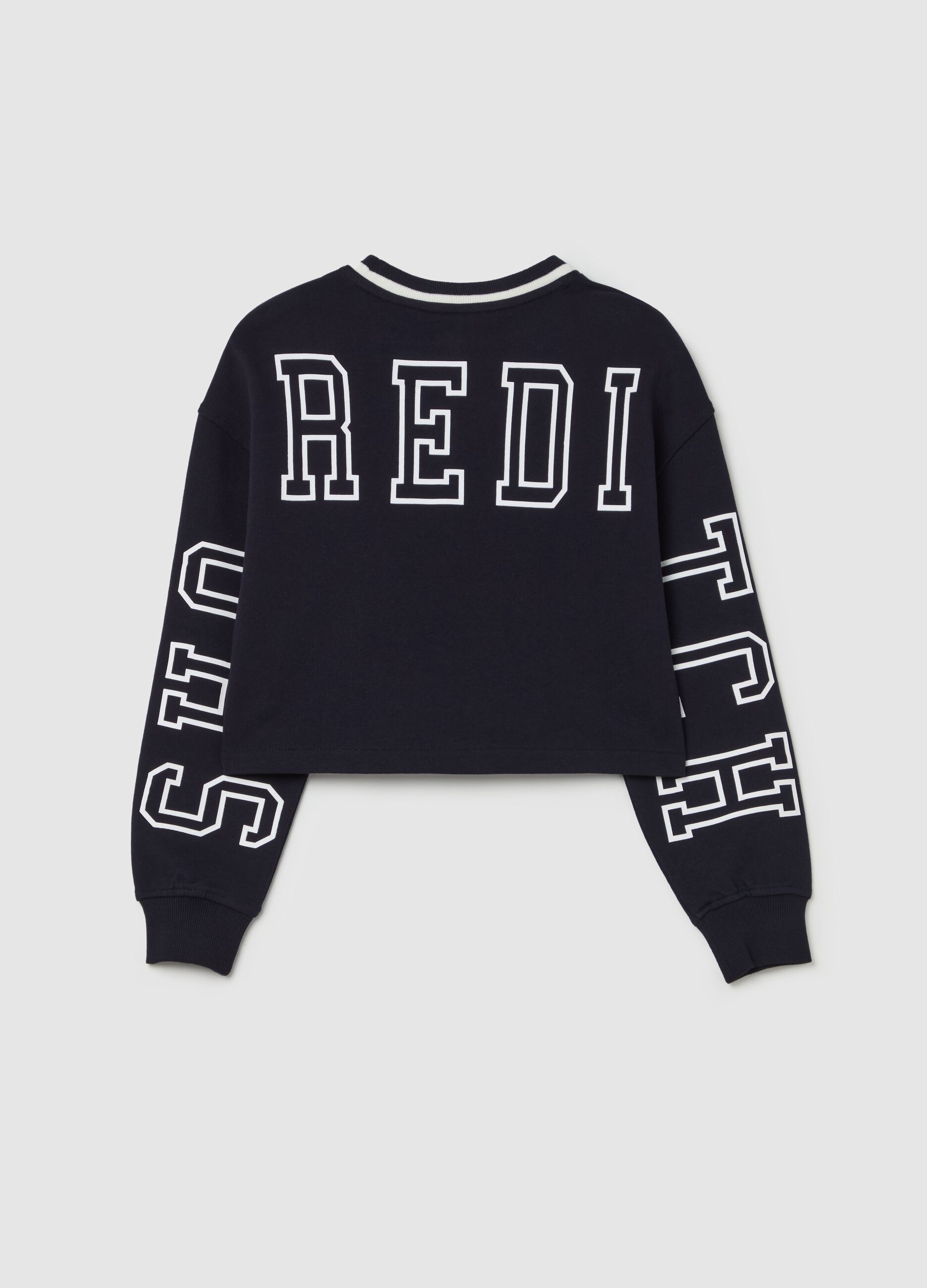 Sweatshirt with heart and "Live the campus party" lettering