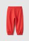 Girls' Orange Cotton Jogger Trousers, Regular Fit_0