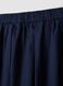 Blue pure cotton midi skirt_5