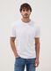 White slim-fit T-shirt in pure mercerised cotton_2