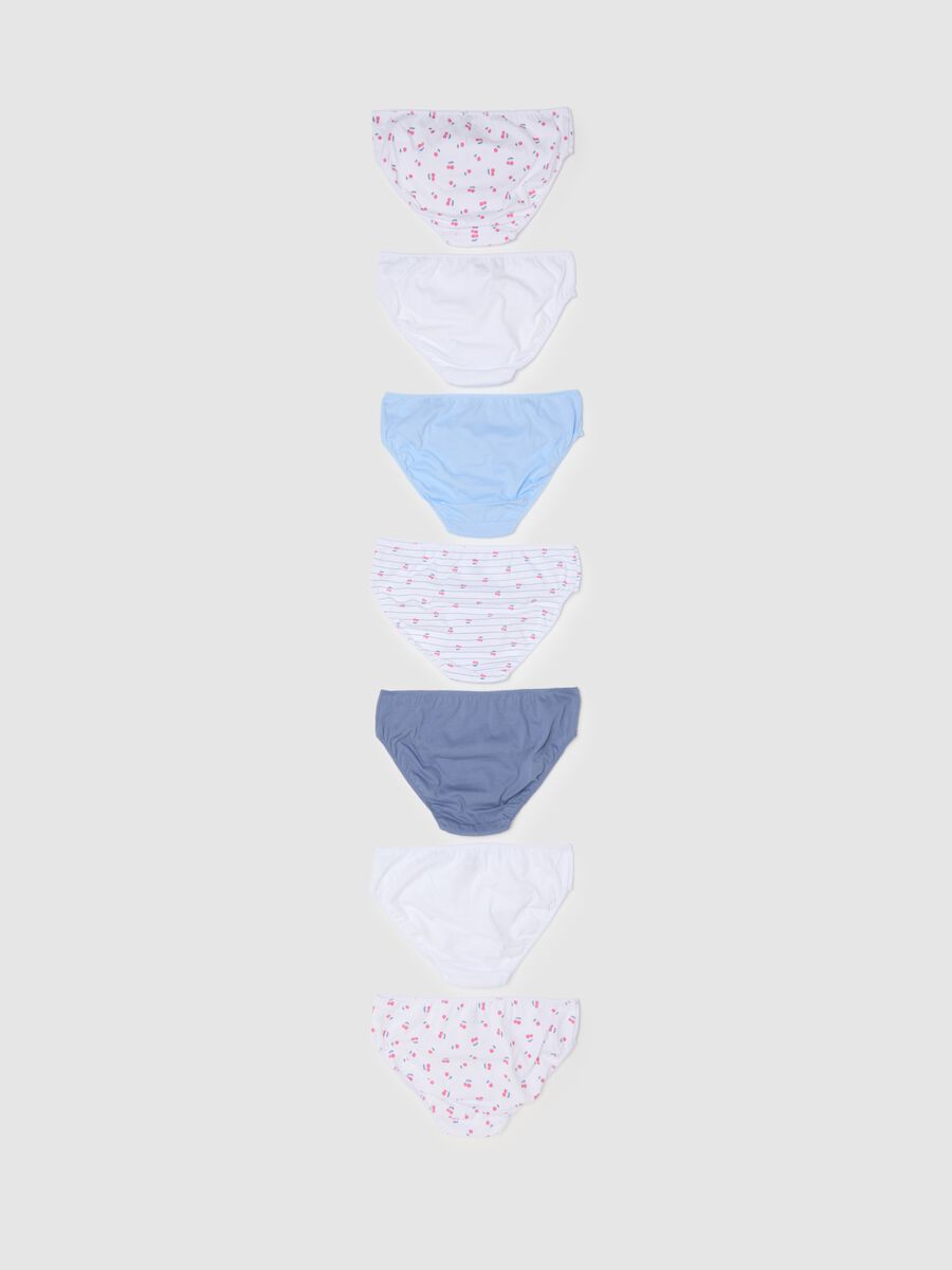 Girls' multicolour cotton briefs multipack - regular fit_1