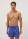 Blue swim shorts with elasticated waistband and drawstring_0