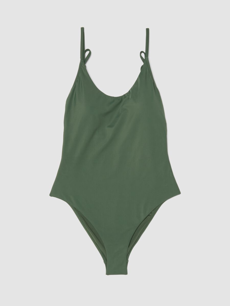 Slim Fit Green Swimsuit_4