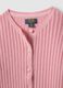 Girls' pink striped pure cotton cardigan regular fit_2