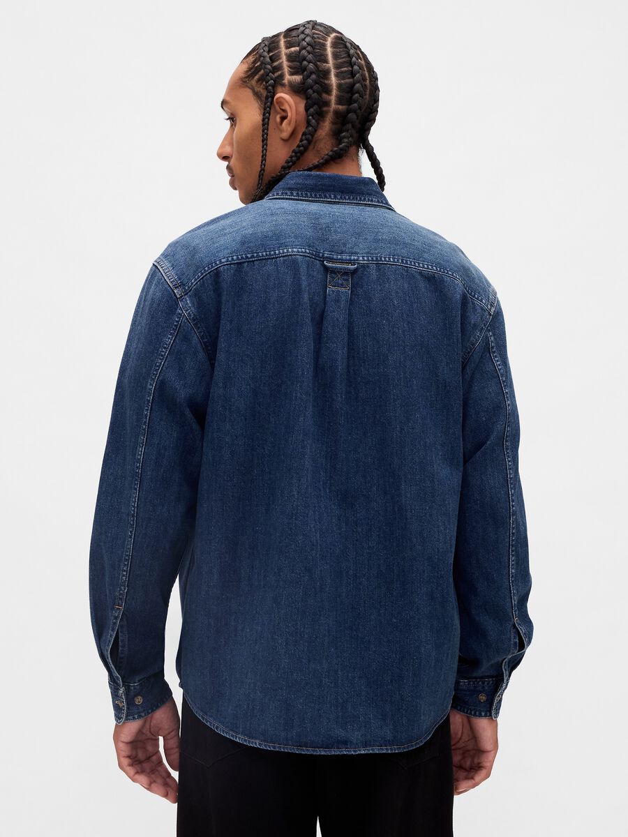 Long Sleeve Denim Shirt_1