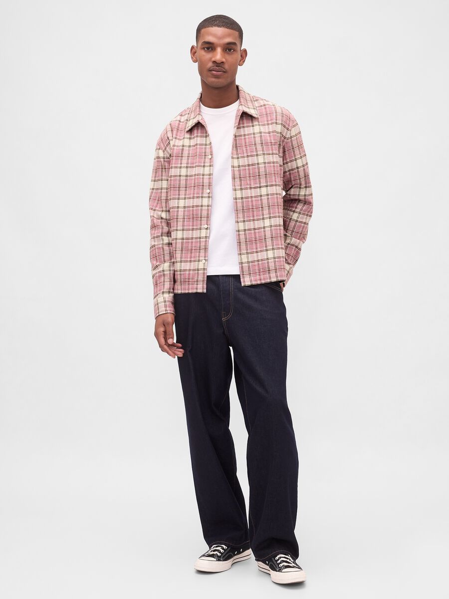 Long-sleeve pink cotton shirt_2