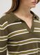 Multicolour striped regular fit jumper with polo collar_3