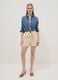 Regular-fit multicolour striped pure cotton shorts_0