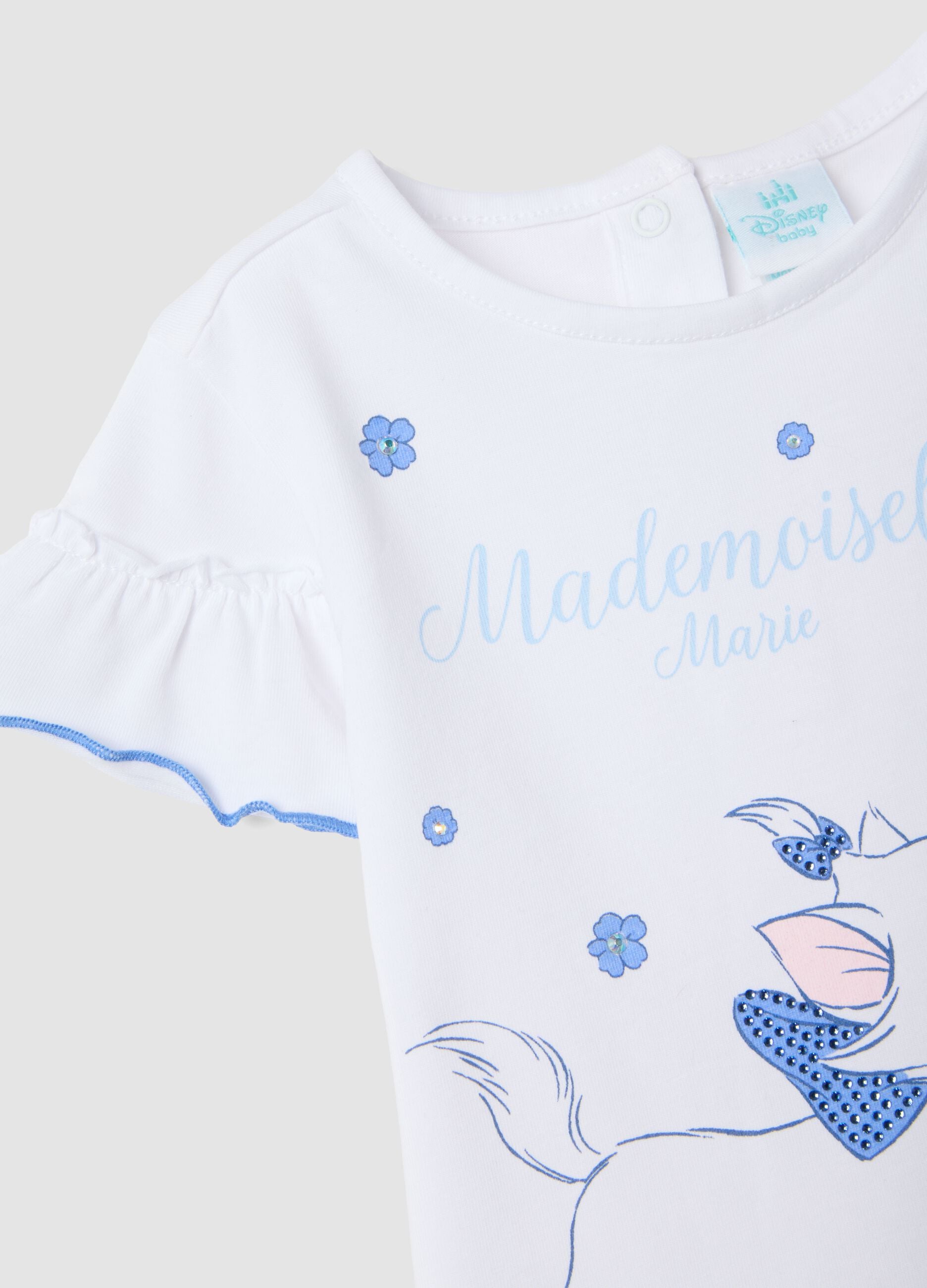 Girls&rsquo; multicolour stretch cotton set with The Aristocats print