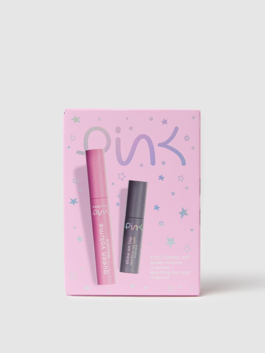 Pink Kit mascara queen + top coat for ultimate shine_0