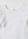 White short-sleeved T-shirt with flounces_3