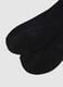 Three-pack long socks in pure black cotton regular fit_2