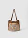 Multicolour Cotton Blend Beach Bag with Crochet Details_1
