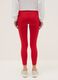 Slim Fit Red Stretch Cotton Leggings with Everlast Logo_2