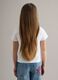 Regular fit white pure cotton t-shirt with print for girls_2