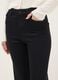 Black denim jeans with bootcut fit_3