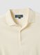 White pure cotton regular fit polo_5