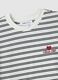Multicolour striped pure cotton t-shirt regular fit_5