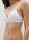 Women's White Stretch Cotton Bra_3