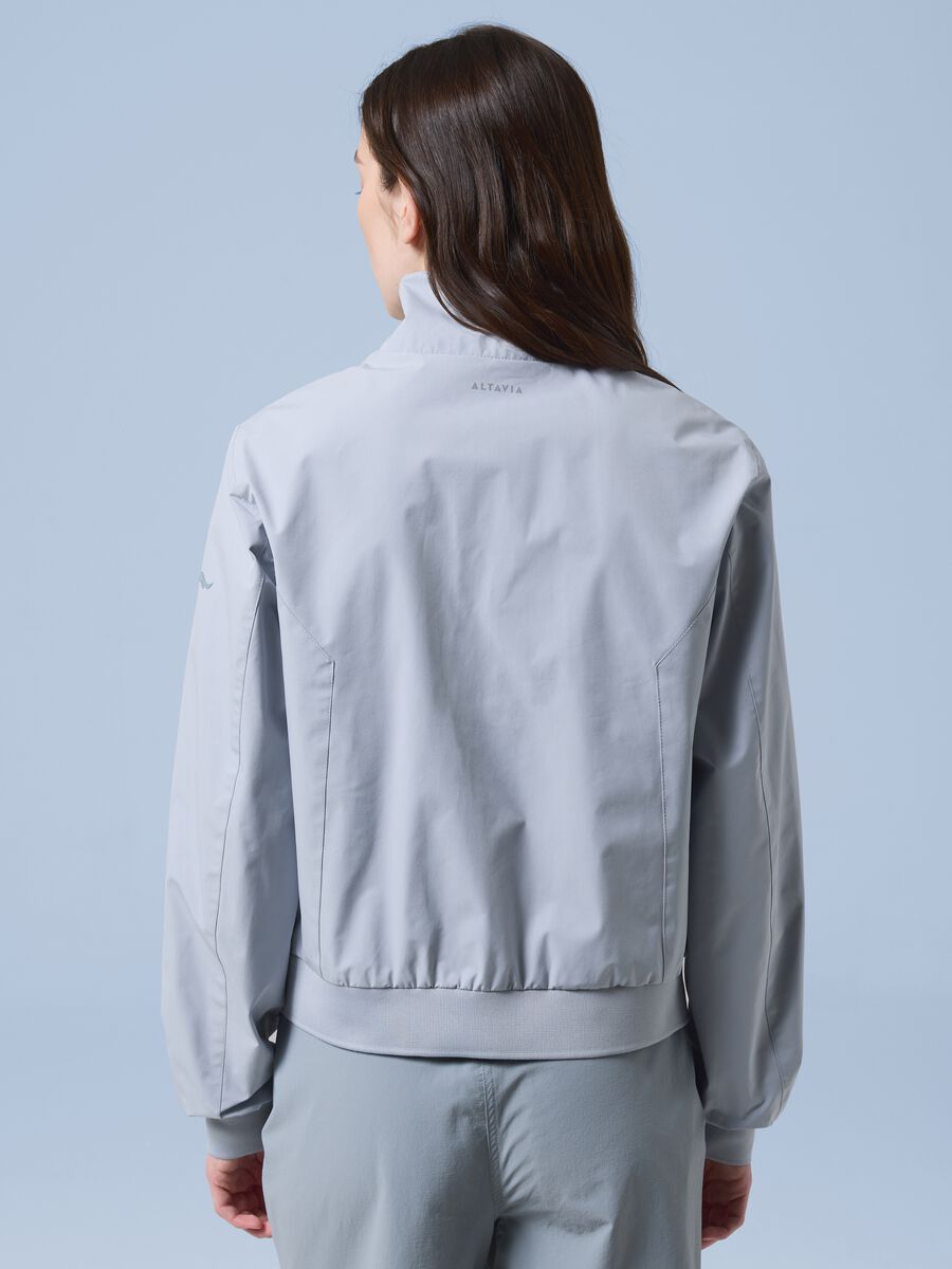 ALTAVIA SAILING grey windbreaker sports jacket with zip_3