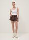 White stretch cotton fitted vest top_1