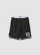 Black boys' shorts with elasticated waistband, comfort fit_3